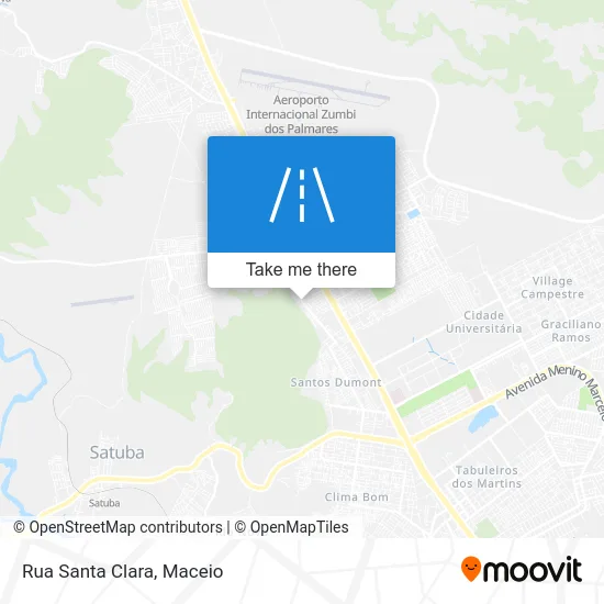 Rua Santa Clara map