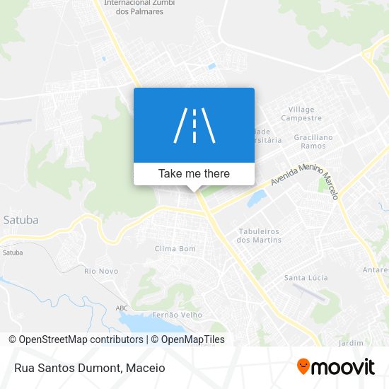 Rua Santos Dumont map