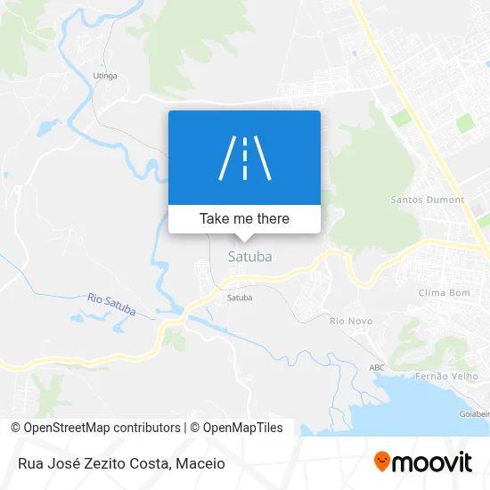 Rua José Zezito Costa map