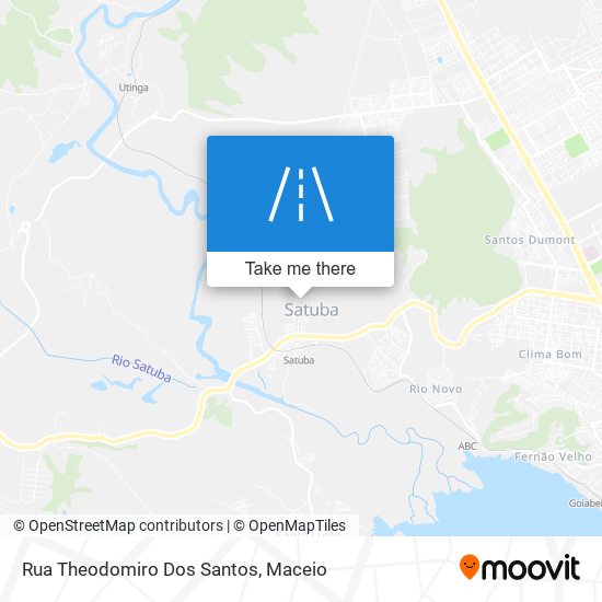 Rua Theodomiro Dos Santos map