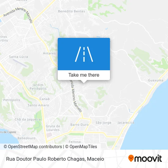Rua Doutor Paulo Roberto Chagas map