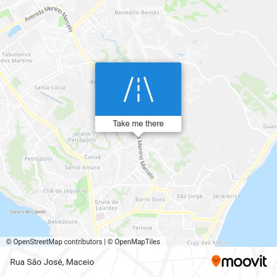 Rua São José map