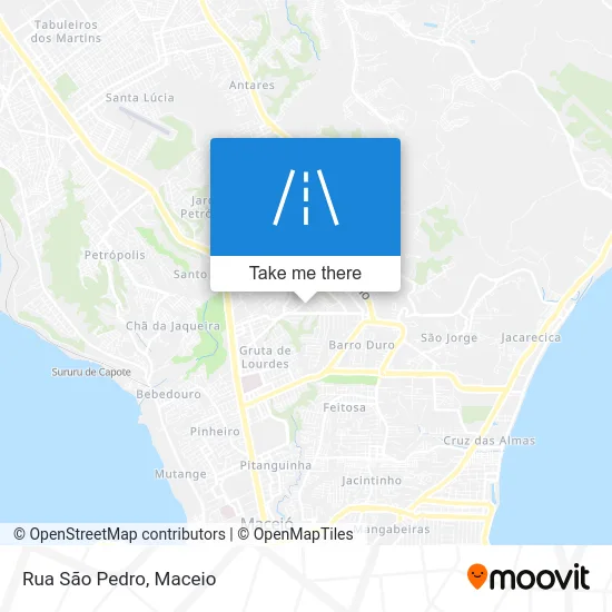 Rua São Pedro map