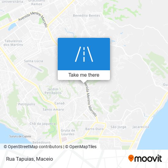 Rua Tapuias map