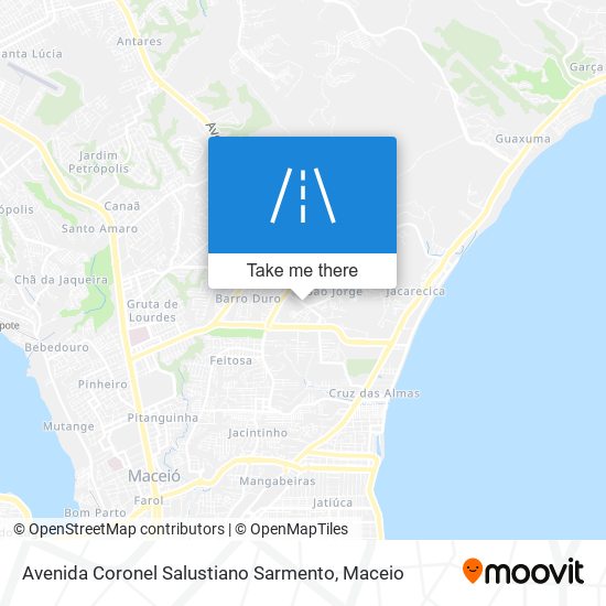 Mapa Avenida Coronel Salustiano Sarmento