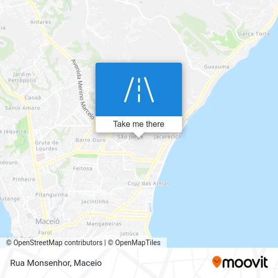 Rua Monsenhor map
