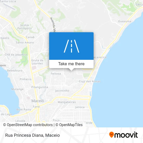 Rua Princesa Diana map