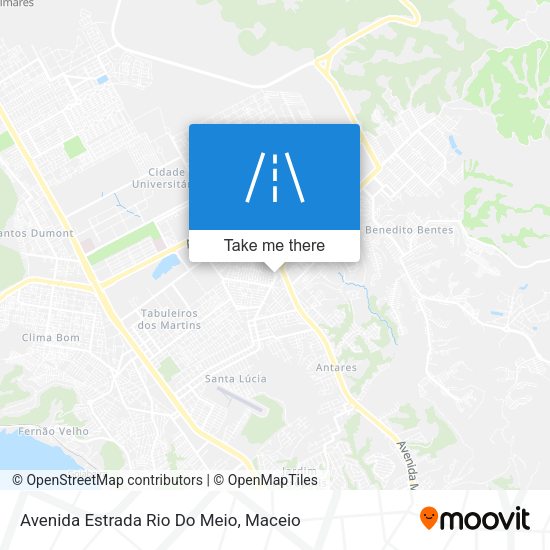 Avenida Estrada Rio Do Meio map