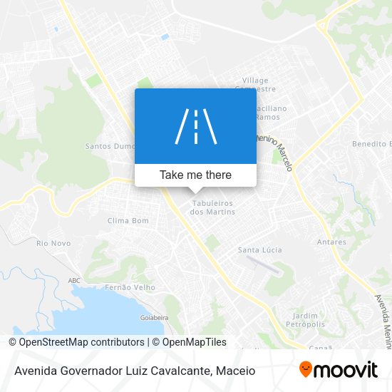 Avenida Governador Luiz Cavalcante map