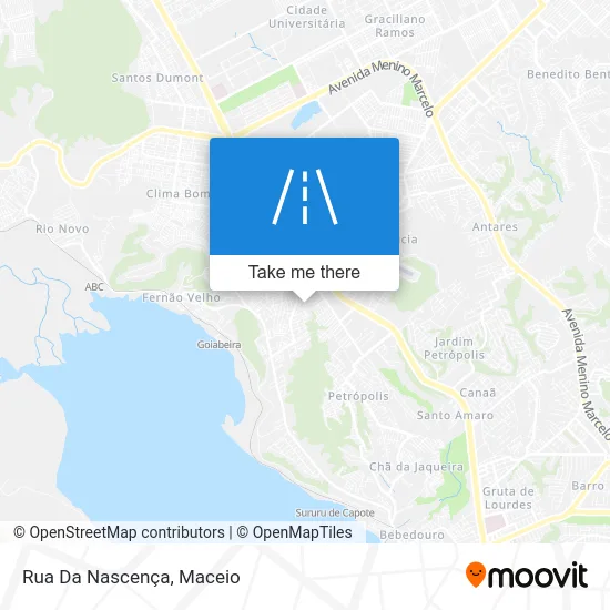 Rua Da Nascença map