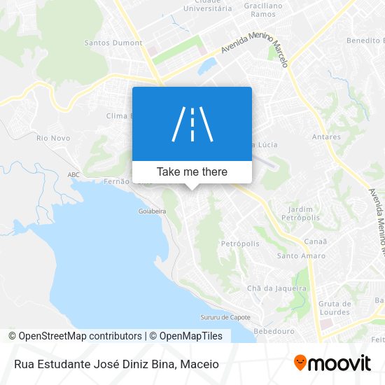 Rua Estudante José Diniz Bina map