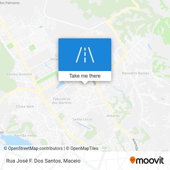 Rua José F. Dos Santos map
