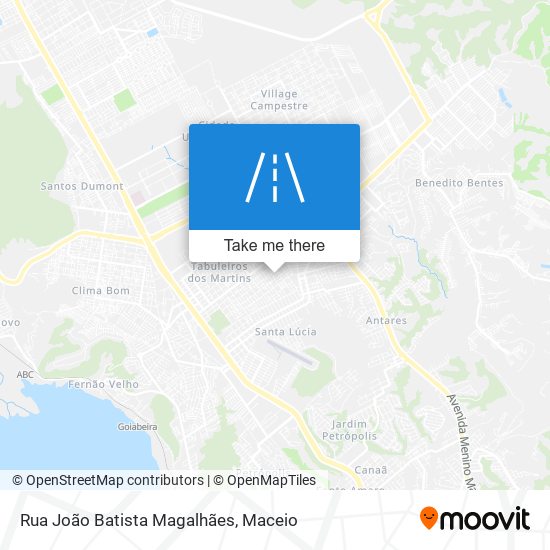 Mapa Rua João Batista Magalhães