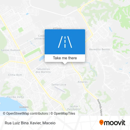 Rua Luiz Bina Xavier map