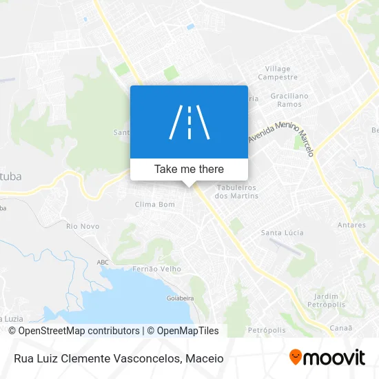 Rua Luiz Clemente Vasconcelos map