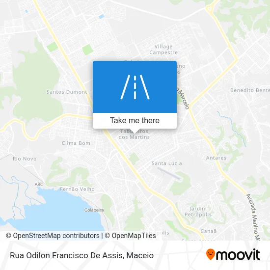 Rua Odilon Francisco De Assis map