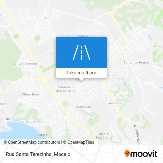Rua Santa Terezinha map