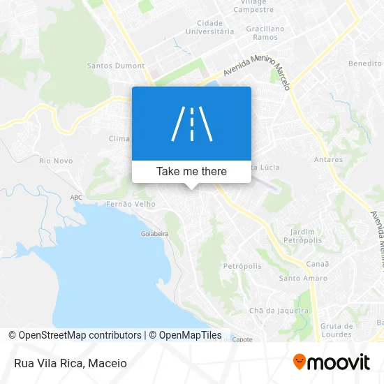 Rua Vila Rica map