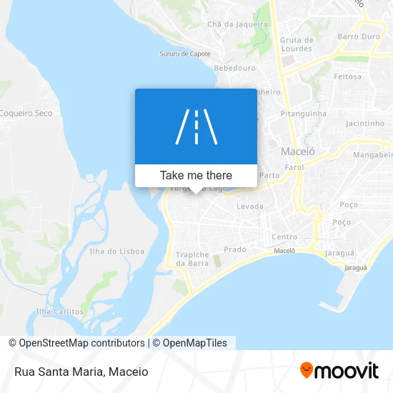 Rua Santa Maria map