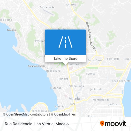 Rua Residencial Ilha Vitória map
