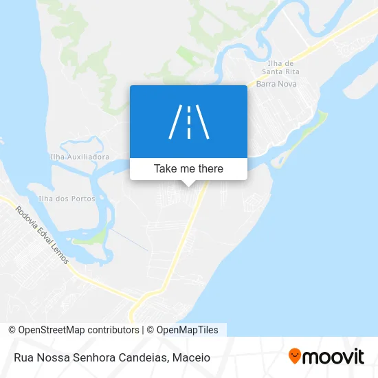 Rua Nossa Senhora Candeias map