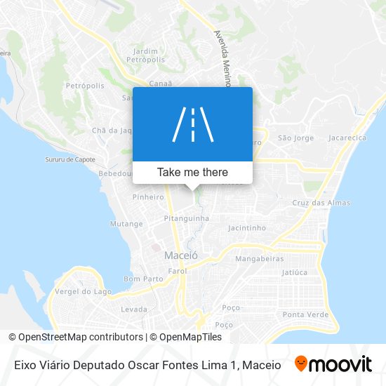 Mapa Eixo Viário Deputado Oscar Fontes Lima 1