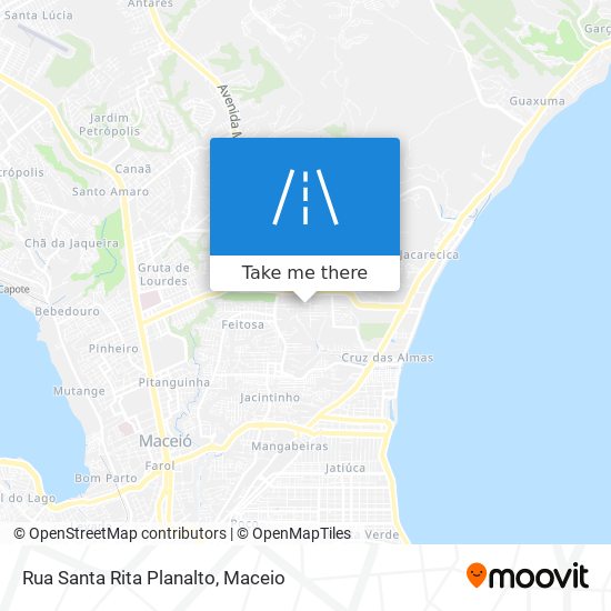 Rua Santa Rita Planalto map