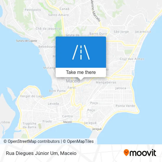 Rua Diegues Júnior Um map