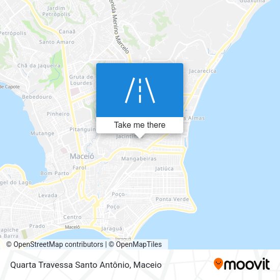 Quarta Travessa Santo Antônio map