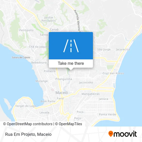 Rua Em Projeto map