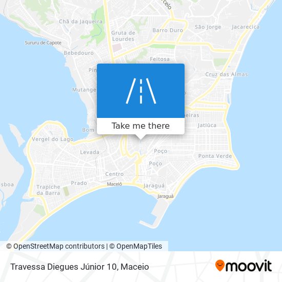 Mapa Travessa Diegues Júnior 10