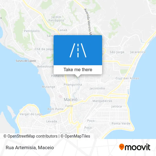 Rua Artemisia map