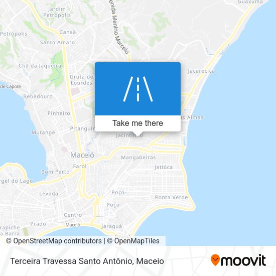 Terceira Travessa Santo Antônio map