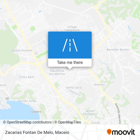 Zacarias Fontan De Melo map