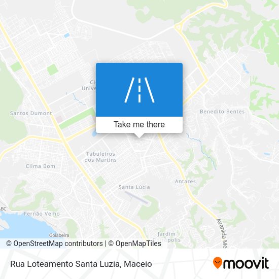 Rua Loteamento Santa Luzia map
