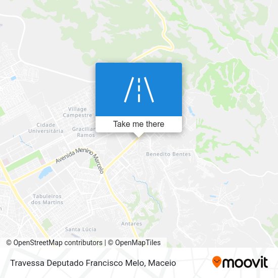 Travessa Deputado Francisco Melo map