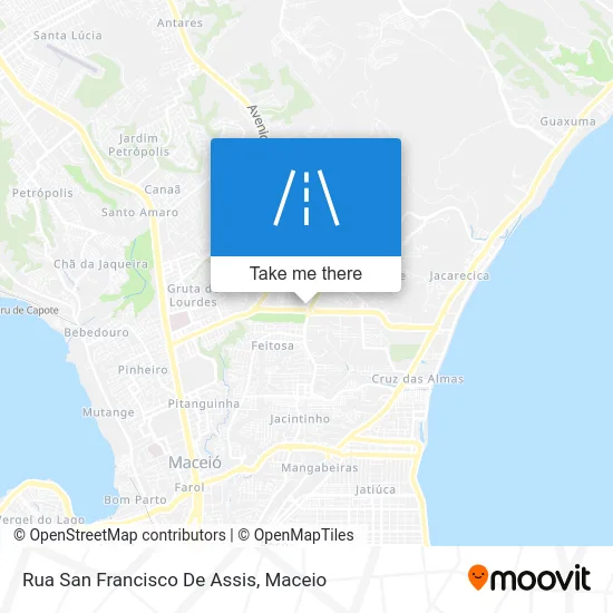 Rua San Francisco De Assis map