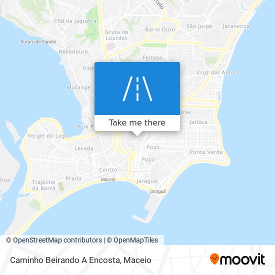 Mapa Caminho Beirando A Encosta