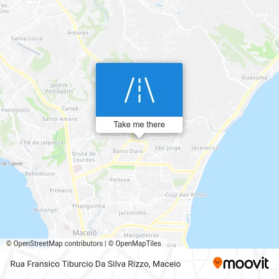 Rua Fransico Tiburcio Da Silva Rizzo map