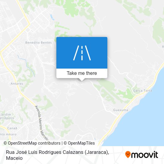 Rua José Luís Rodrigues Calazans (Jararaca) map