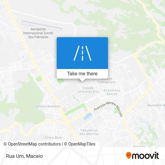 Rua Um map