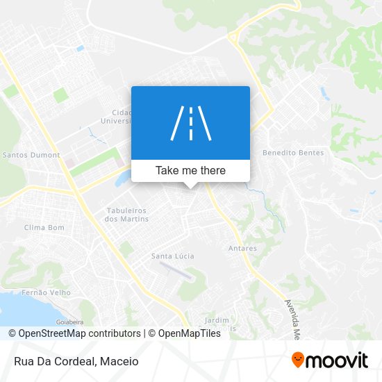 Rua Da Cordeal map