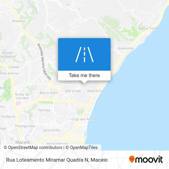 Rua Loteamento Miramar Quadra N map