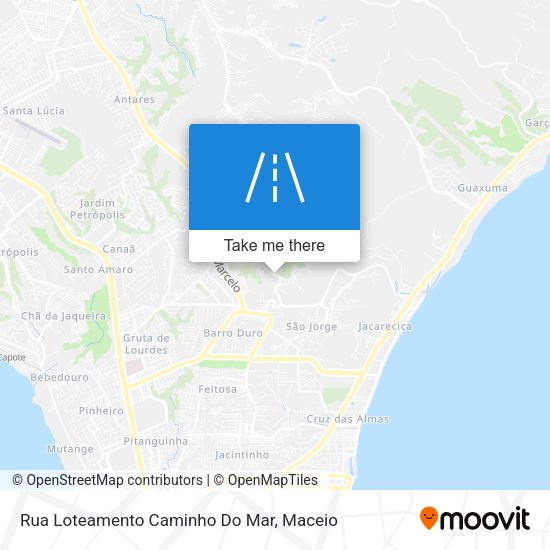 Rua Loteamento Caminho Do Mar map
