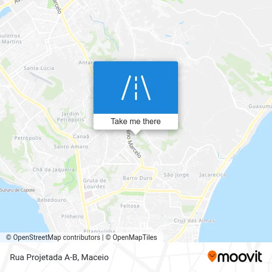 Rua Projetada A-B map