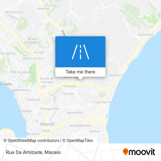 Rua Da Amizade map