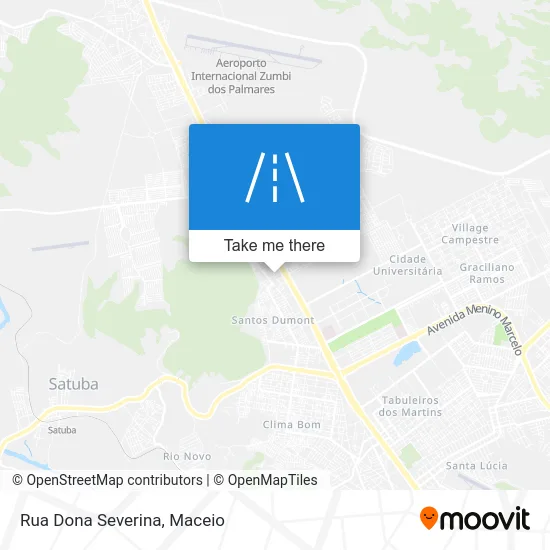 Rua Dona Severina map