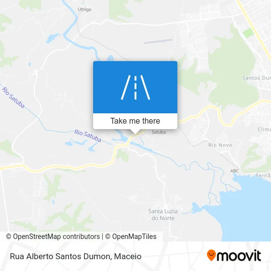 Rua Alberto Santos Dumon map