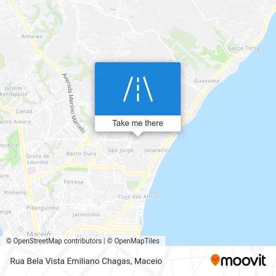 Rua Bela Vista Emiliano Chagas map