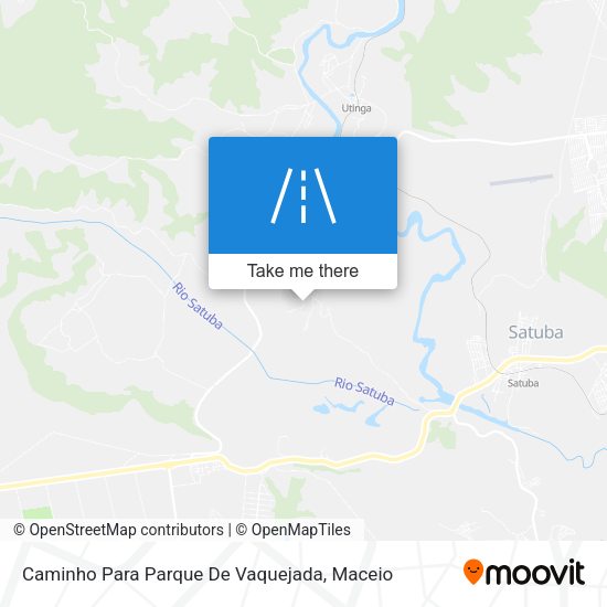 Caminho Para Parque De Vaquejada map
